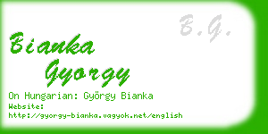 bianka gyorgy business card